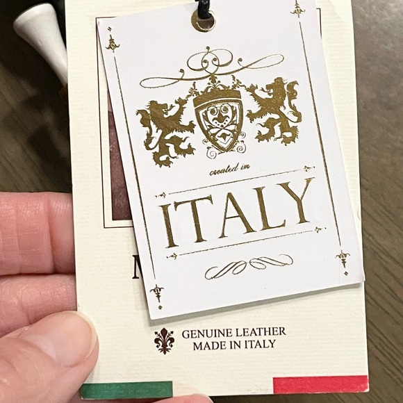 Gorgeous NWT Moscardini Firenze Genuine Leather tee and golf ball case. - Picture 9 of 9